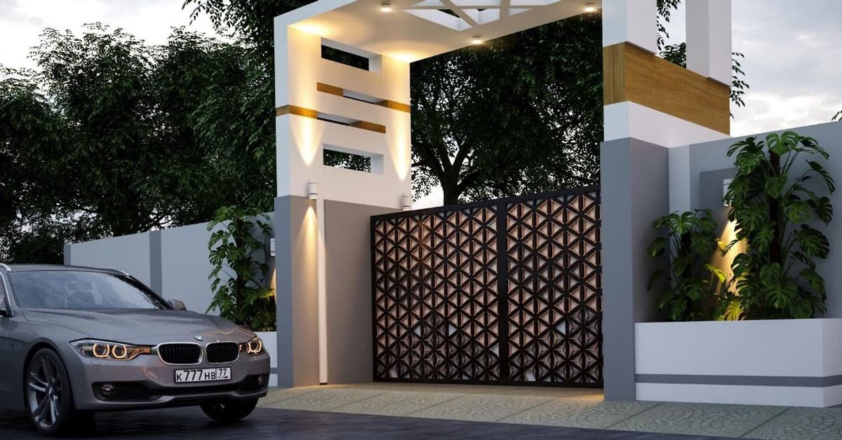 11 Contoh Desain Model Pagar Rumah Minimalis Modern
