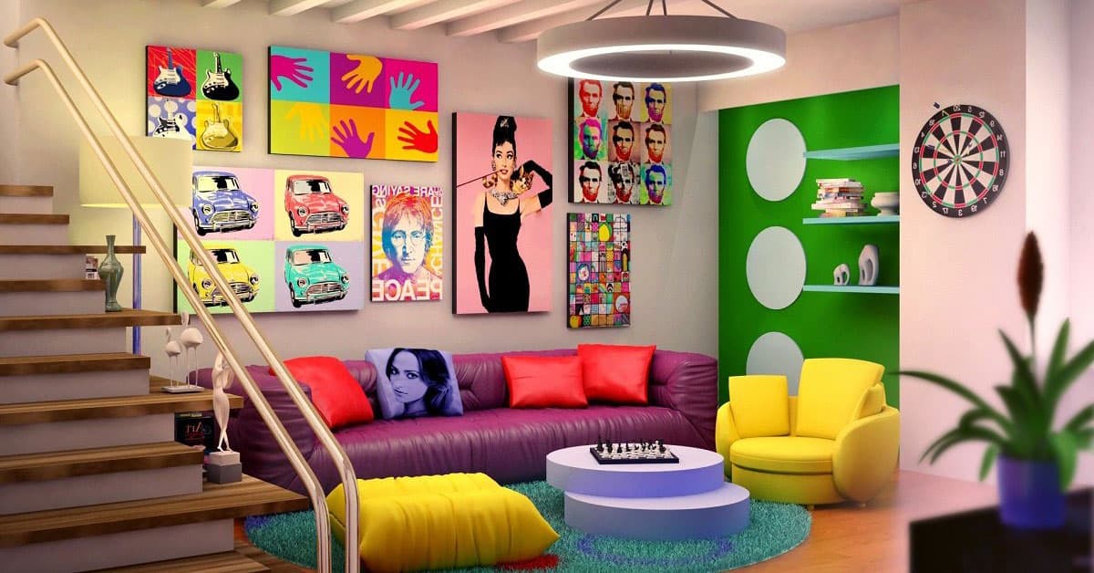 Desain Pop Art Interior Pada Rumah Supaya Lebih Berwarna