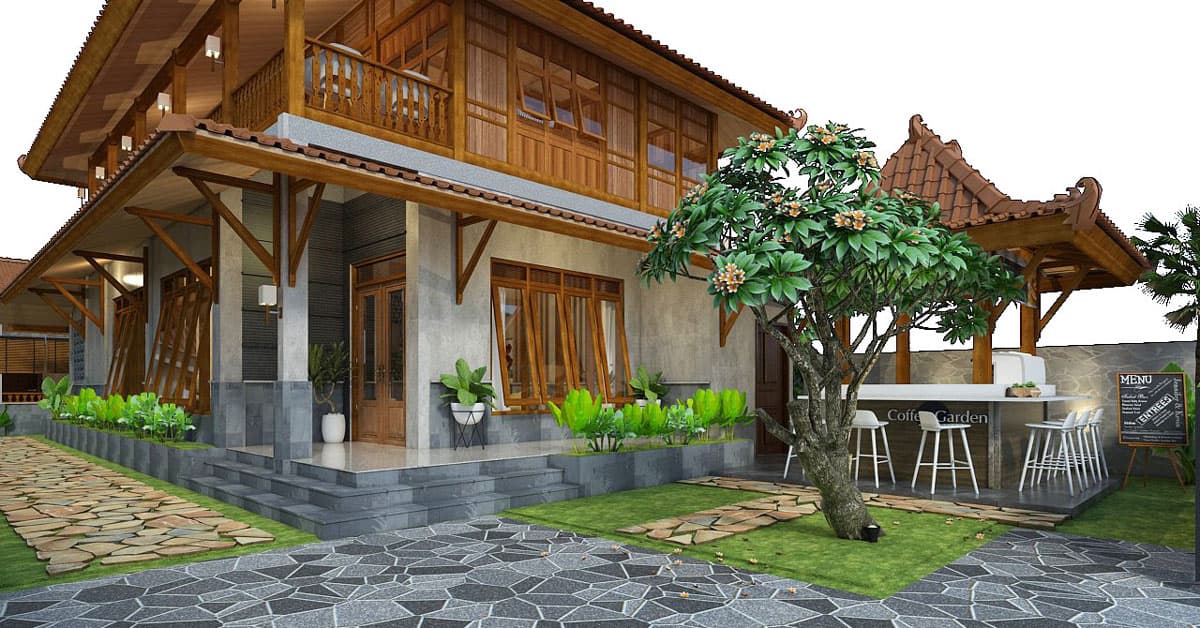 10 Ide Desain Rumah Kayu Minimalis Modern Unik