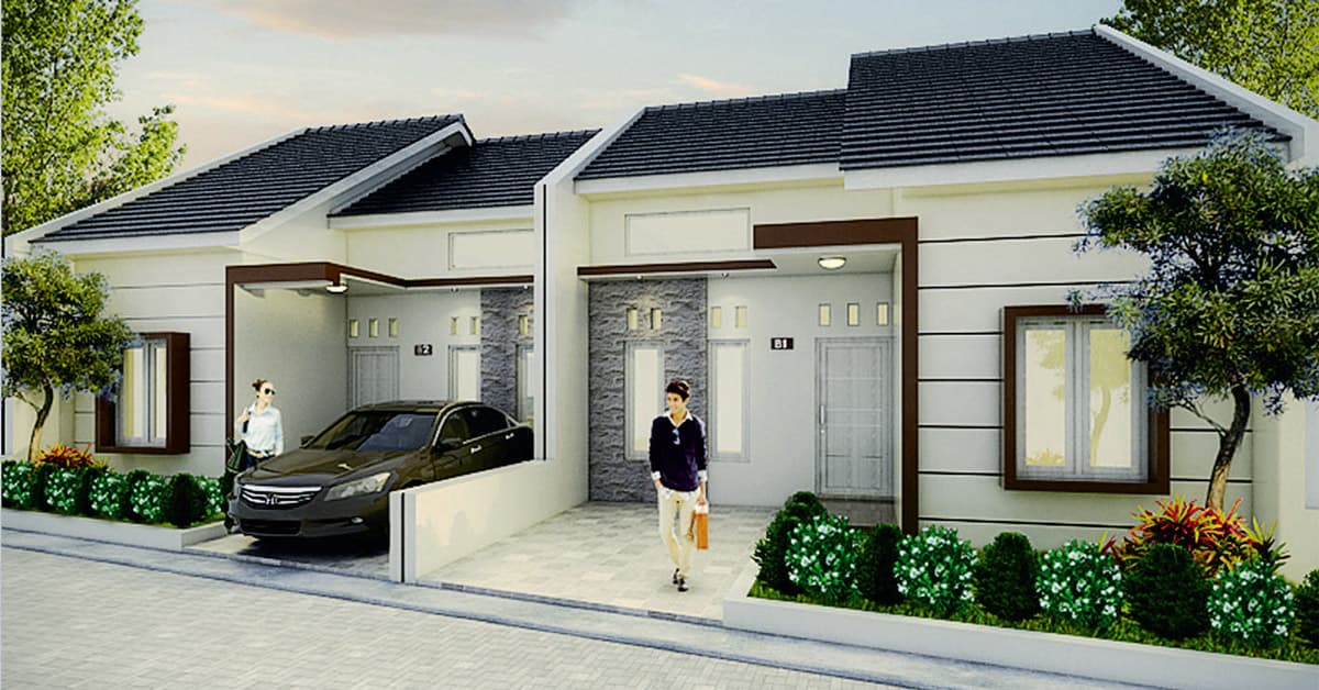 Desain Rumah Type 50 Minimalis Modern Lengkap Beserta Contoh Denahnya