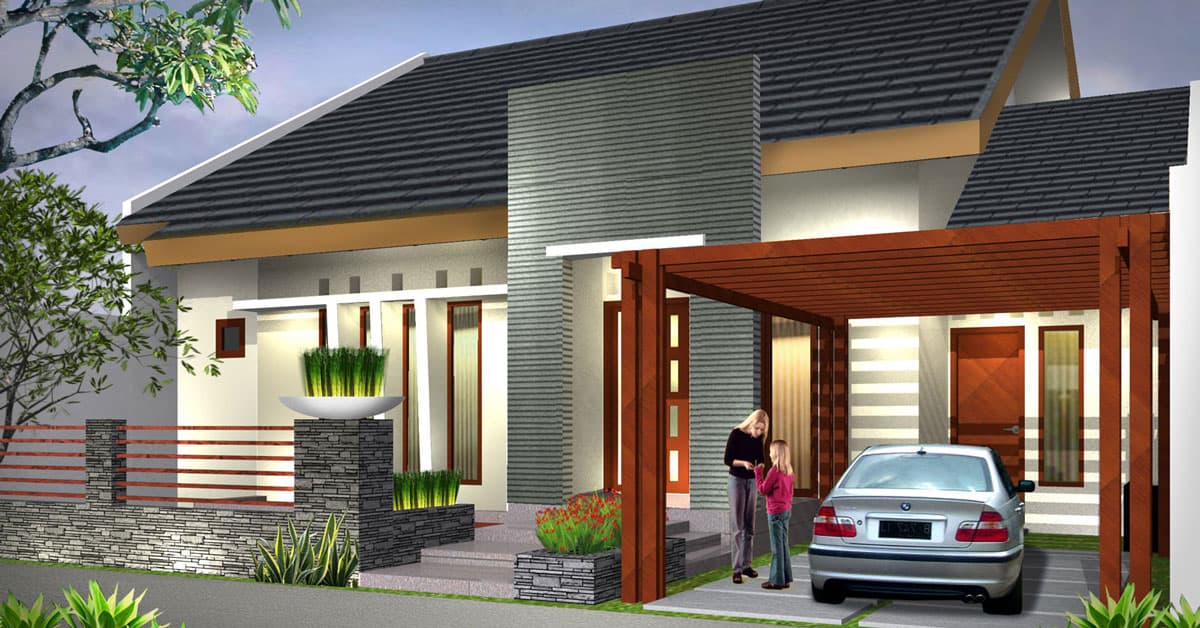 Desain Rumah Type 90 Minimalis Modern Lengkap Beserta Contoh Denahnya