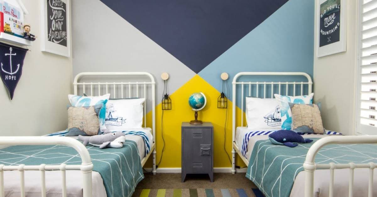 9 Desain Cat Kamar Geometris Eye Catching + Langkah Membuatnya (Lengkap!)