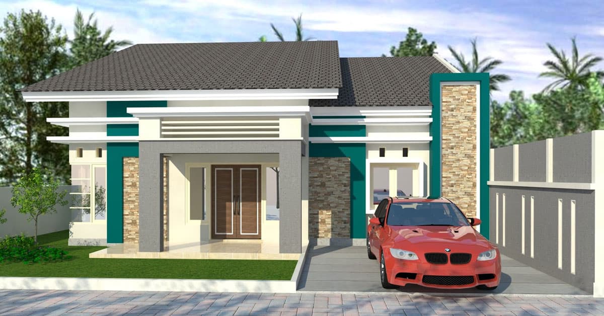 Inspirasi Desain Rumah Type 100 Minimalis Modern Lengkap Beserta Contoh Denahnya