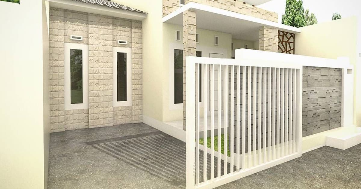 9 Inspirasi Model Pagar Rumah Type 36 Minimalis Modern