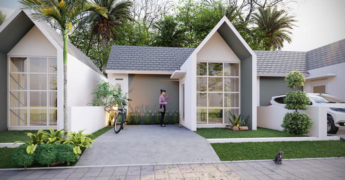 Inspirasi Desain Rumah Type 27 Minimalis Modern Lengkap Beserta Contoh Denahnya