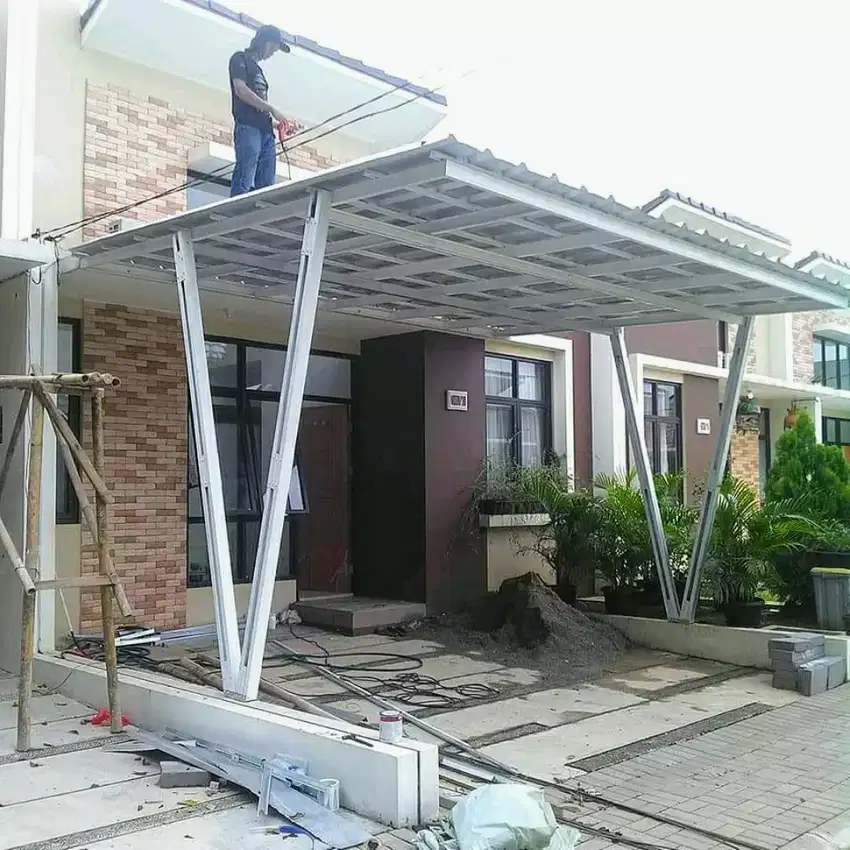 17 Model Kanopi Baja Ringan Terbaru Cocok Untuk Carport Rumah